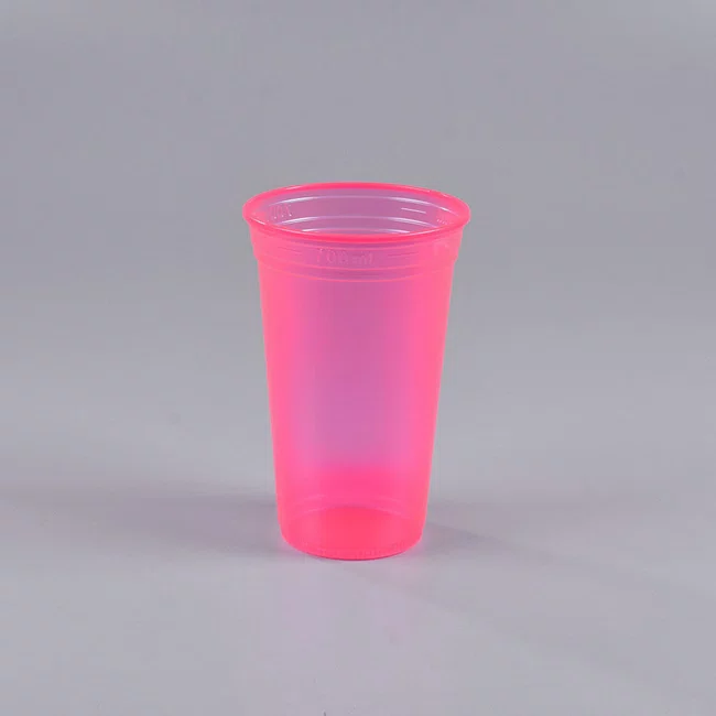 Caixa Copo Copaza Descartável Neon Rosa 770 ml 500 Unidades