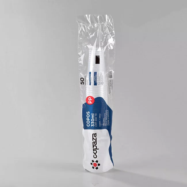Caixa Copo Copaza Descartável Transparente 330 ml 1.000 Unidades