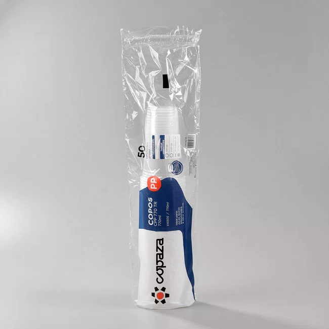 Caixa Copo Copaza Descartável Transparente 770  ml 500 Unidades