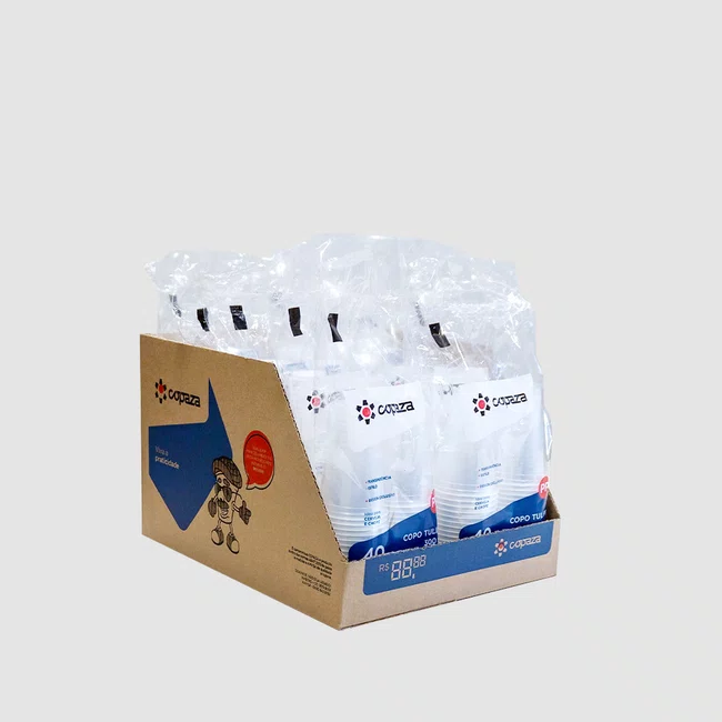 Caixa Copo Copaza Descartável Tulipa 300 ml 400 Unidades