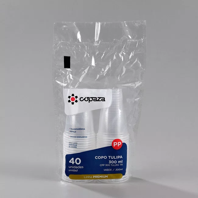 Caixa Copo Copaza Descartável Tulipa 300 ml 400 Unidades