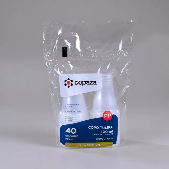 Caixa Copo Copaza Descartável Tulipa 400 ml 400 Unidades