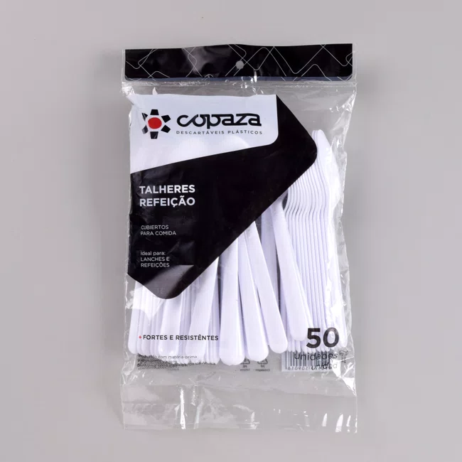 Colher Refeição Branco 15,50 cm - C/50 Unidades
