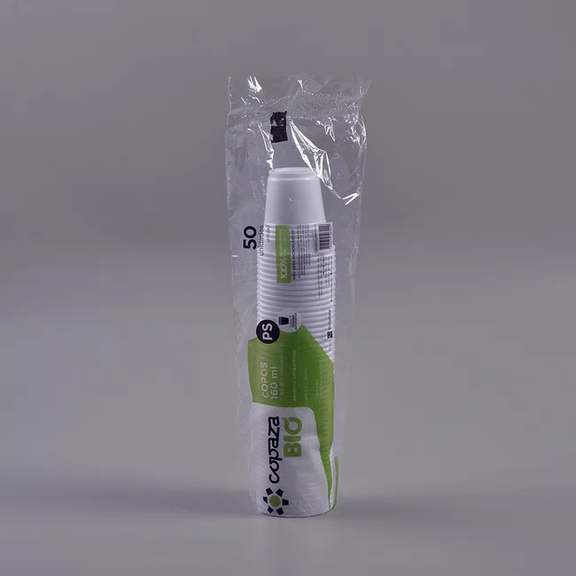 Copo Biodegradável Antiestático 160 ml - C/50 Unidades