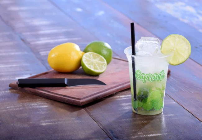Copo Copaza Descartável Personalizado Caipirinha 550 ml  50 Unidadess