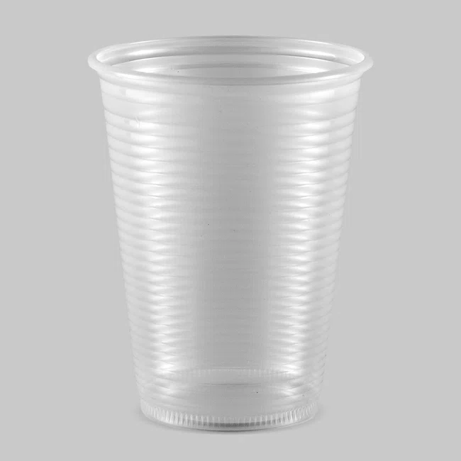 Copo Copaza Descartável  Transparente Estriado 400 ml 50 Unidades