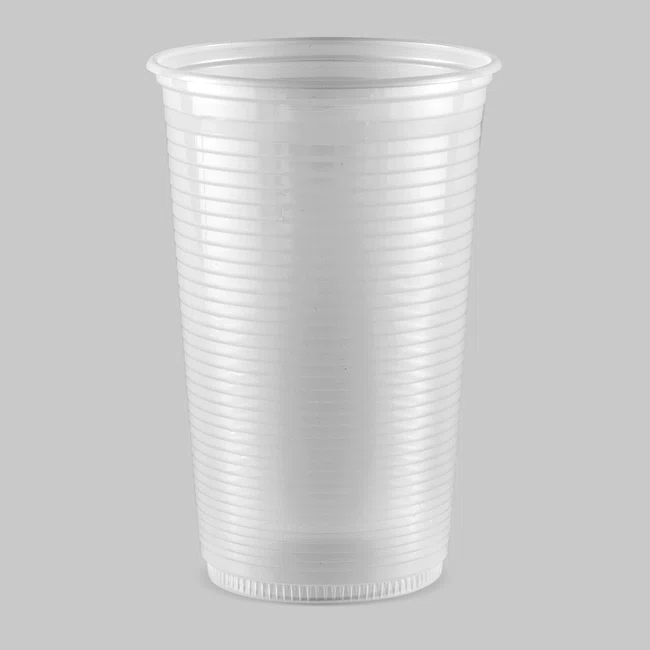 Copo Copaza Descartável Transparente Estriado 500 ml 50 Unidades