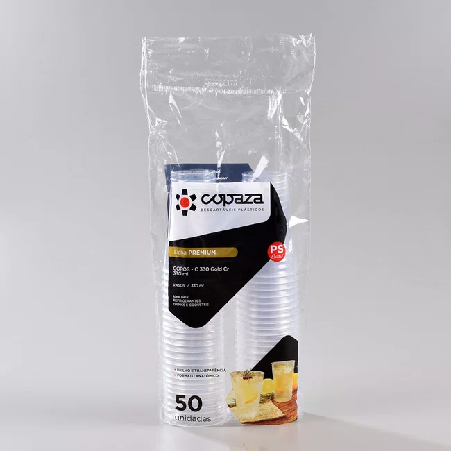 Copo Gold Cristal 330 ml - C/50 Unidades