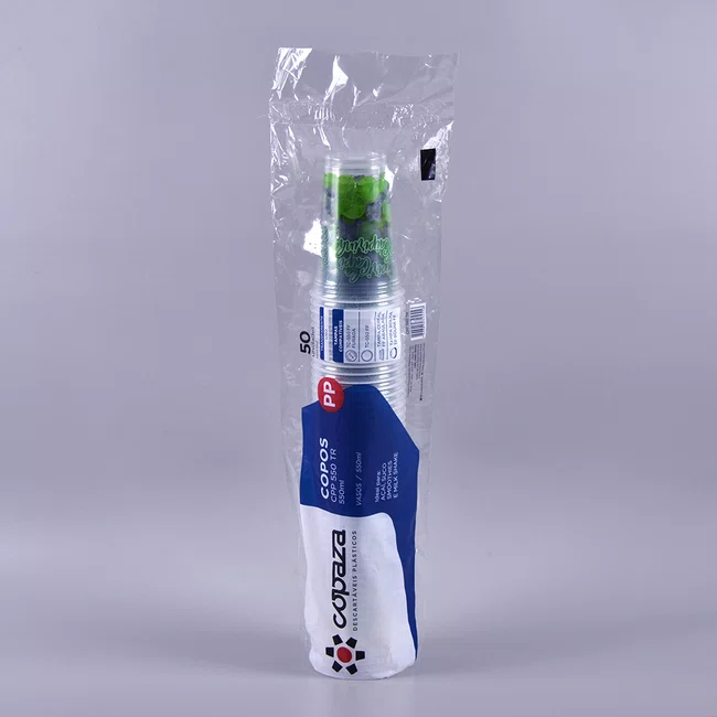 Copo Copaza Descartável Personalizado Caipirinha 550 ml  50 Unidadess