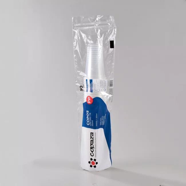Copo Transparente 550 ml - C/50 Unidades