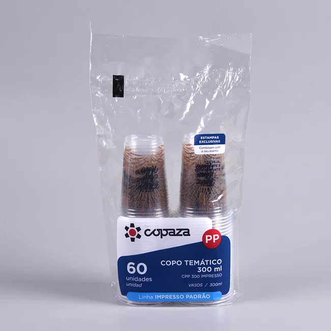 Copo Transparente Personalizado Réveillon 300 ml - C/60 Unidades