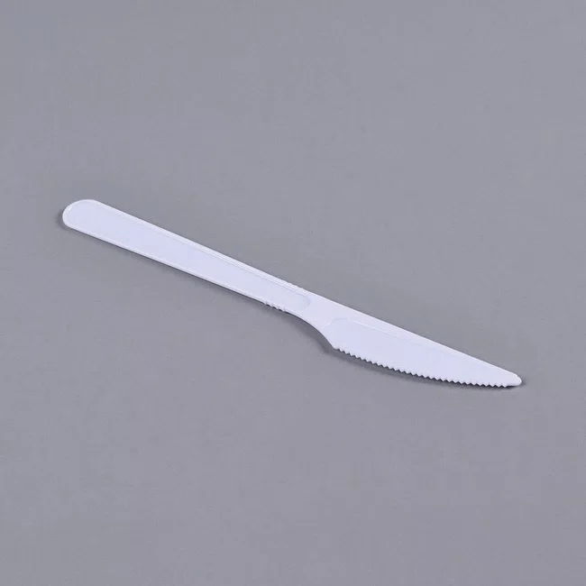 Faca Refeição Branco 18,50 cm - C/50 Unidades
