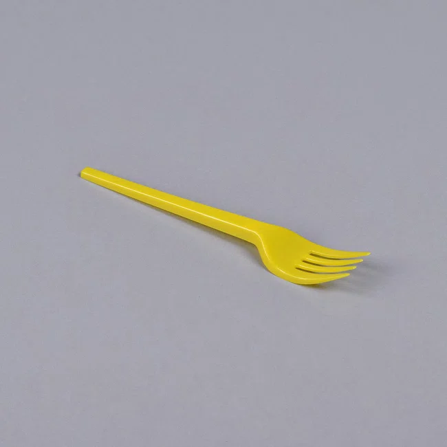 Kit Copaza Descartável Festinha Amarelo – Copo, Prato, Colher e Garfo 50 Unidades