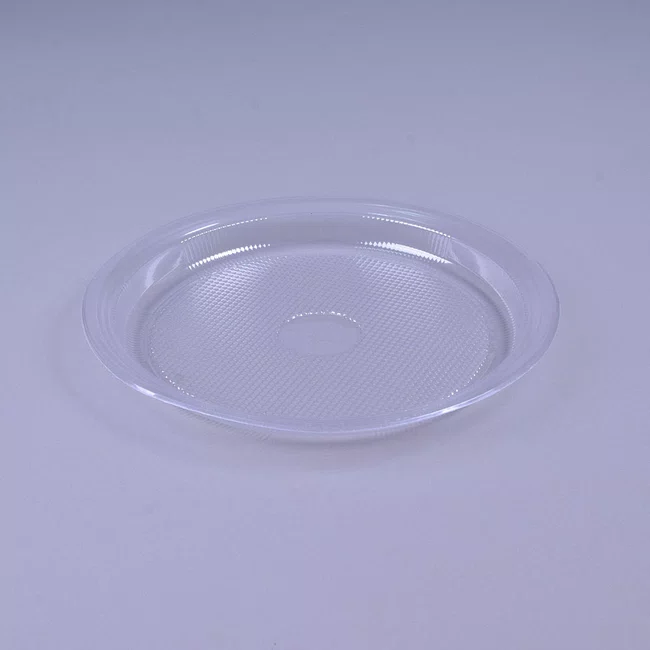 Kit Copaza Descartável Refeição Cristal - Prato 21 cm, Colher, Garfo e Faca 50 Unidades