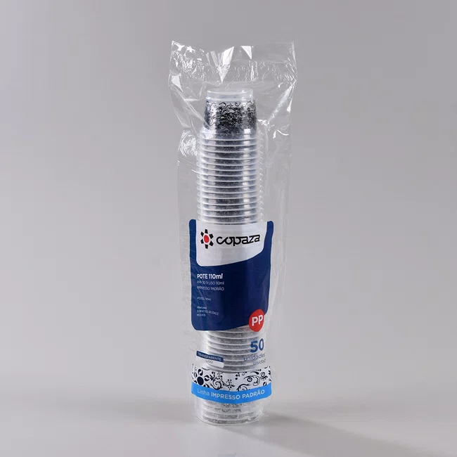 Pote Personalizado Arabesco Preto 110 ml - C/50 Unidades