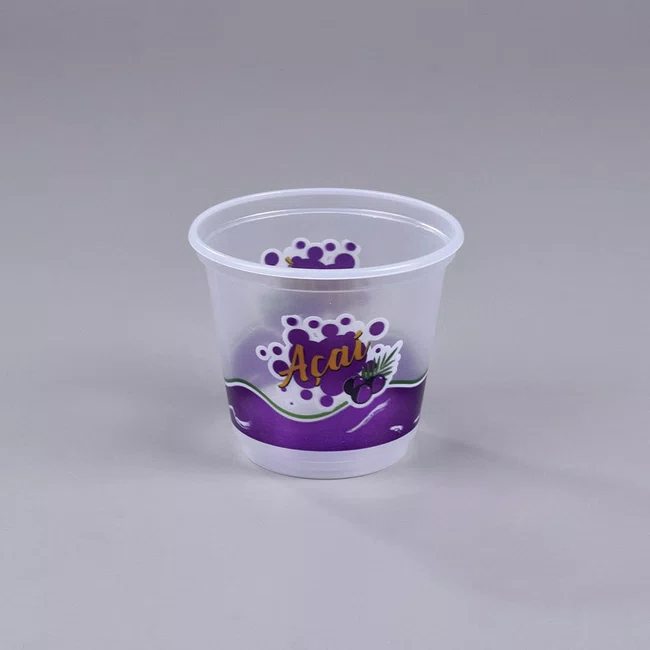 Pote Personalizado Cônico Açaí 300 ml - C/50 Unidades