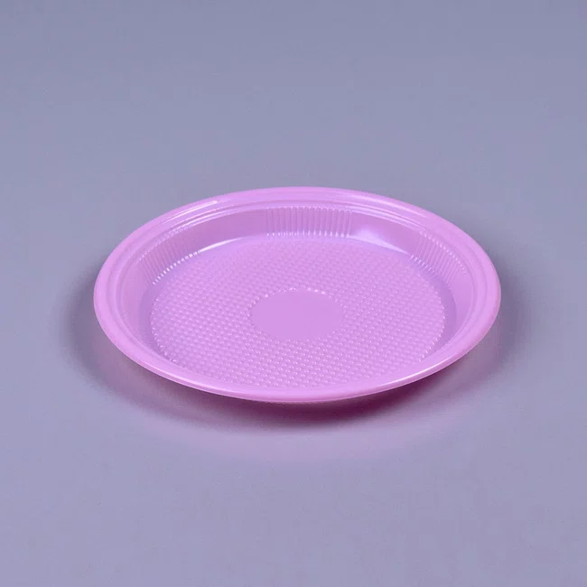 Prato Rosa 15 cm - C/10 Unidades