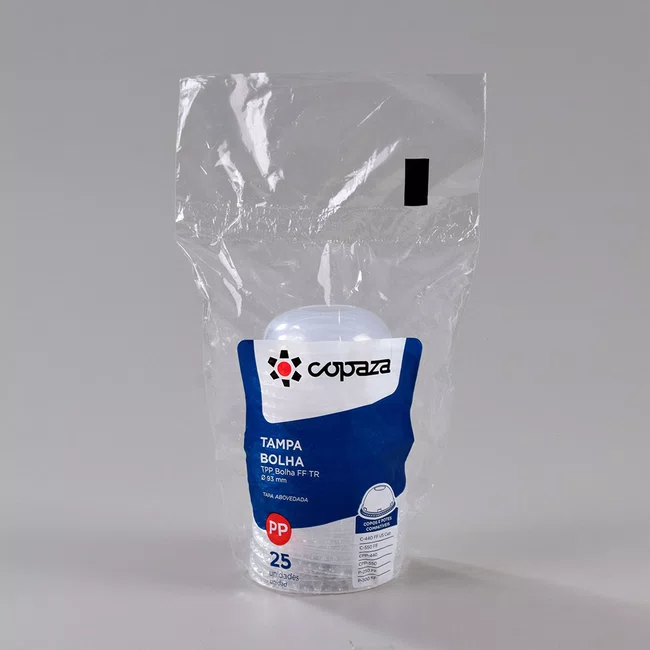 Tampa Bolha Perfurada Copaza Descartável Transparente 25 Unidades
