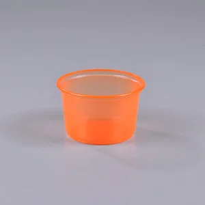 Caixa Pote Redondo Copaza Descartável Laranja 200 ml 1.000 Unidades