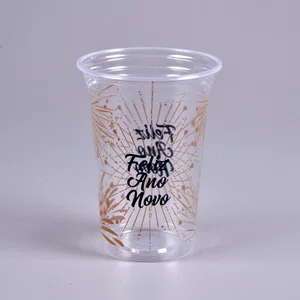 Copo Transparente Personalizado Réveillon 300 ml - C/60 Unidades