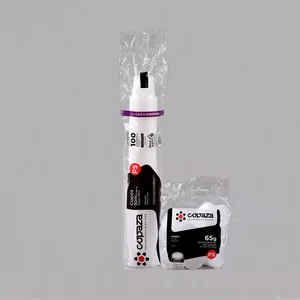 Kit Copaza Descartável Molho - Copo 50 ml e Tampa 100 Unidades