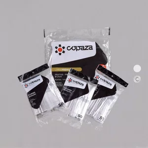 Kit Copaza Descartável Refeição Cristal - Prato 21 cm, Colher, Garfo e Faca 50 Unidades