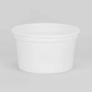 Pote Redondo Copaza Descartável Branco 250 50 Unidades