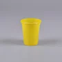 Kit Copaza Descartável Festinha Amarelo – Copo, Prato, Colher e Garfo 50 Unidades
