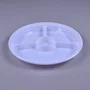 Prato Branco Com Divisão 30 cm - C/10 Unidades